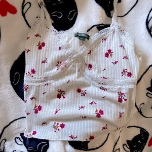 Cute floral tank top